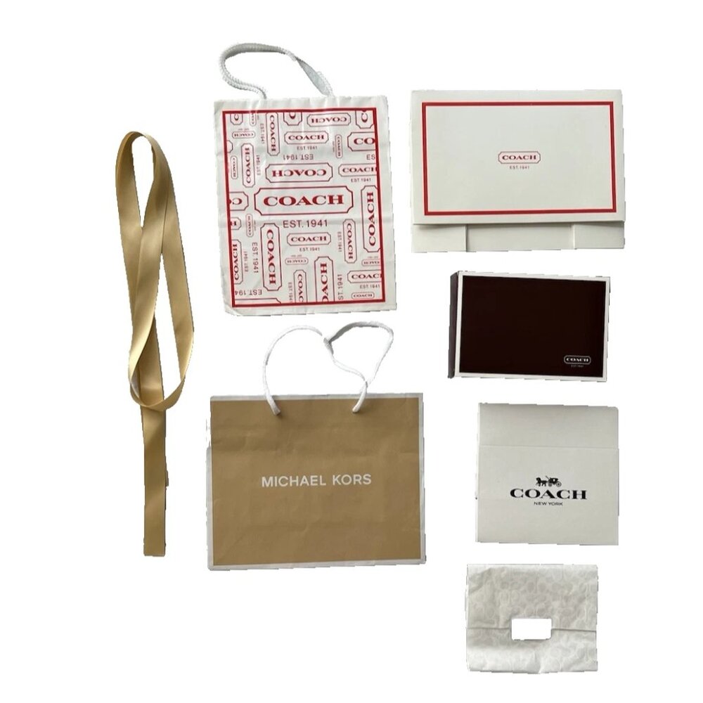 Mixed Lot Designer Paper Shopping Bags Gift Box Coach Michael Kors